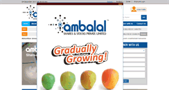 Desktop Screenshot of ambalalshares.com